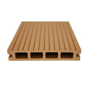 Hollow Traditional WPC Decking: PW-140F25 – Versatile & Grooved Composite Decking