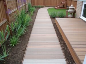 composite decking path