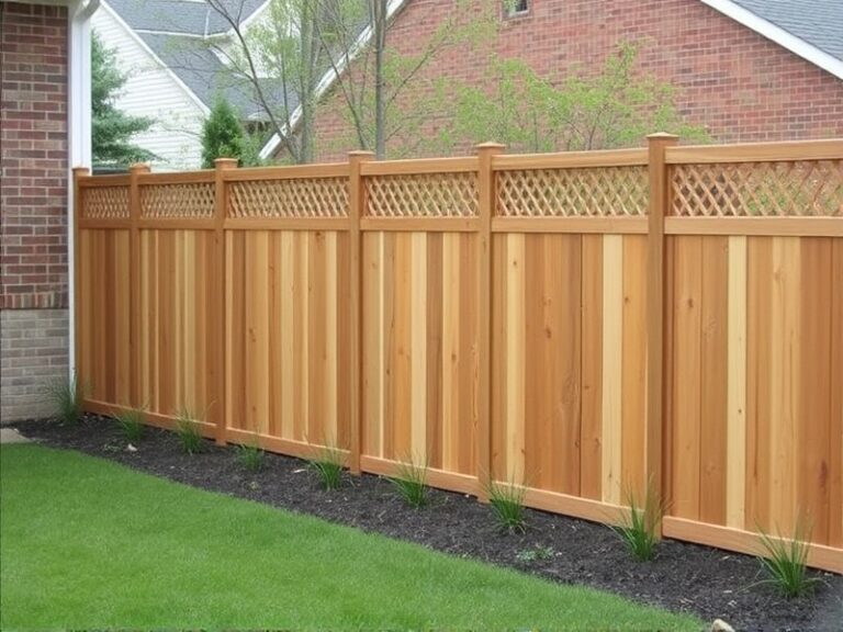 composite or wood fence