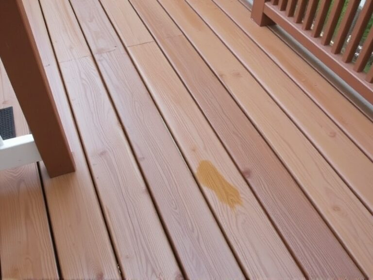 grease stain on composite decking
