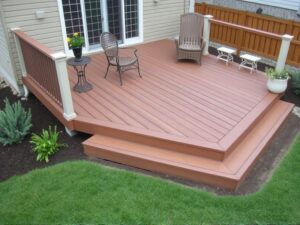 menards composite decking over concrete