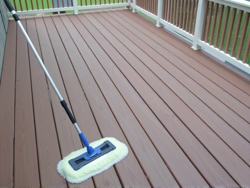 Mop and Glo for Composite Deck Protection