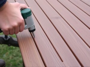 nailing composite decking