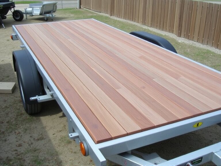 using composite decking for boat trailer bunks