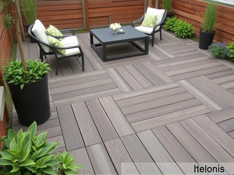 WPC 2 x 1 Deck Tiles: A Sustainable Choice for Modern Patios