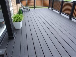 black wpc decking