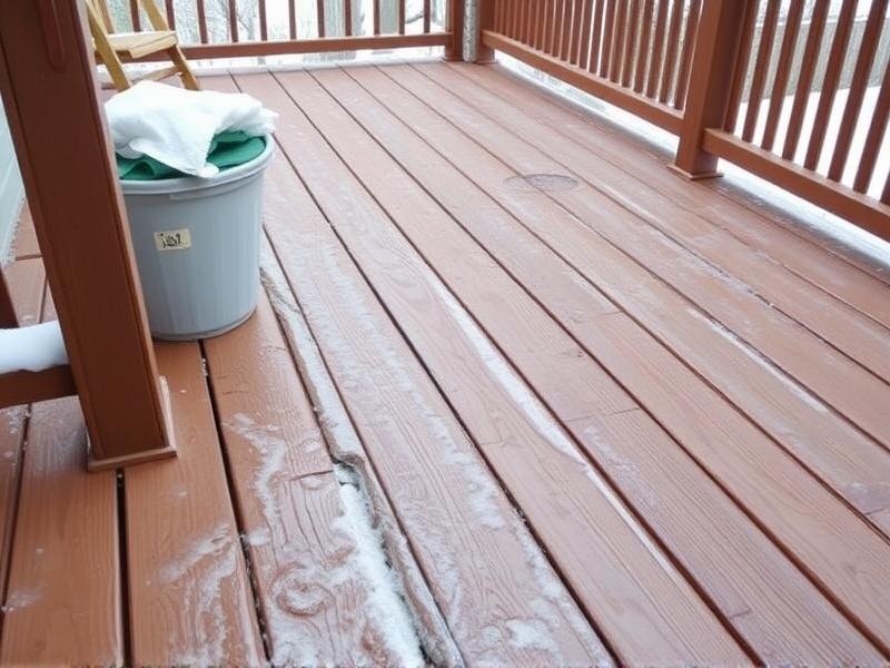 can you put ice melt on composite decking