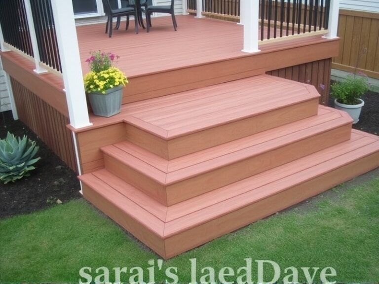 composite decking with steps