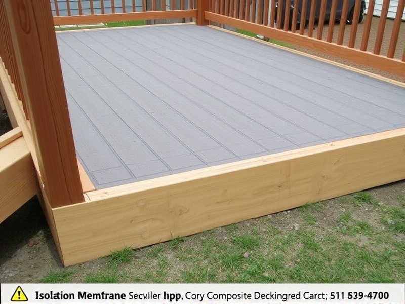 Installation Guide: Isolation Membrane Between Pressure Treated Deck Frame and Composite Decking