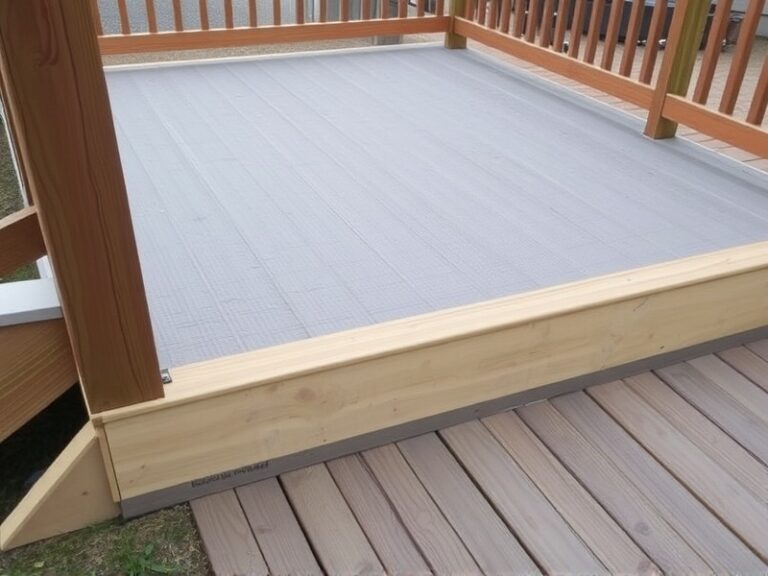 isolation membrane between pressure treated deck frame and composite decking