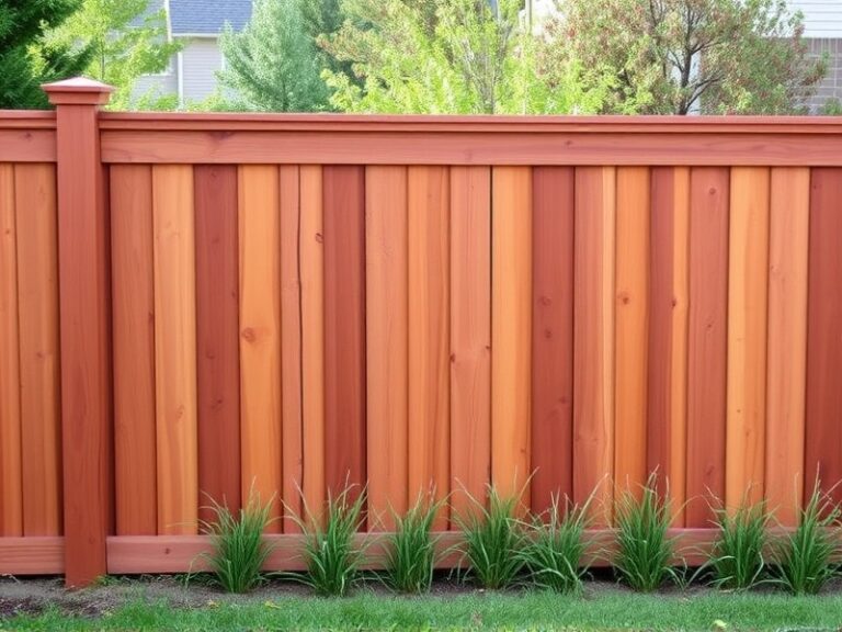 redwood fence horizontal