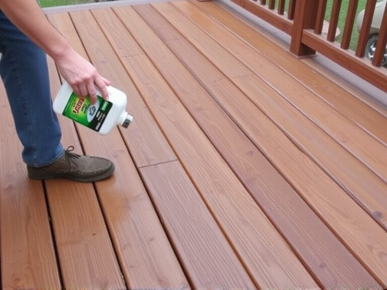 remove oil stain composite decking