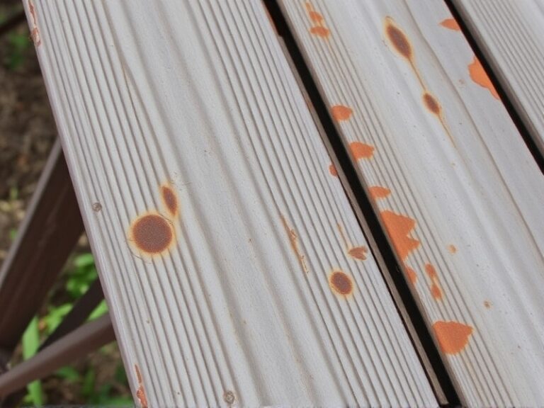 rust on composite decking