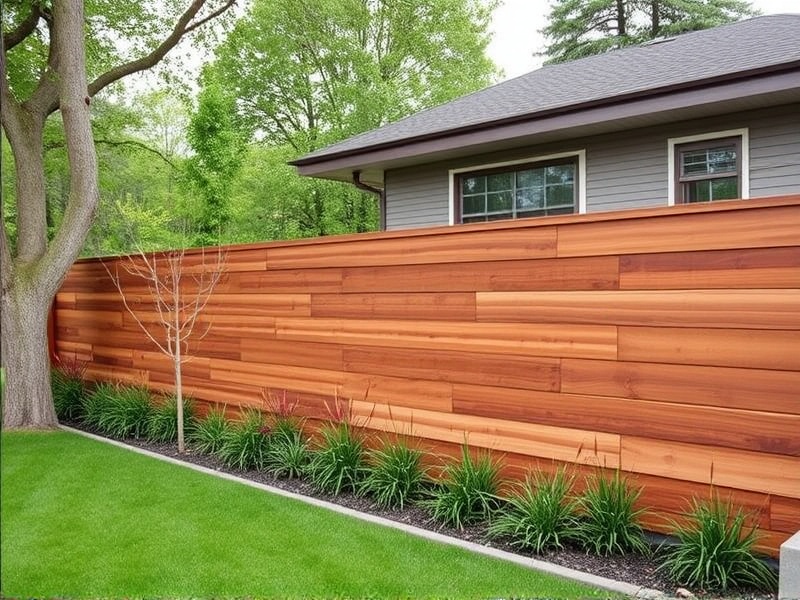 The Versatility of Horizontal Redwood Fences in Modern Landscaping