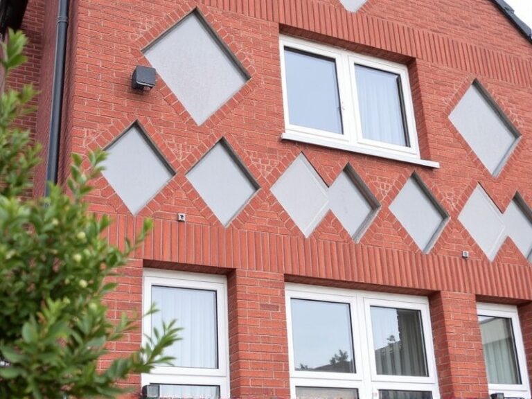 wpc rhombusleisten fassade